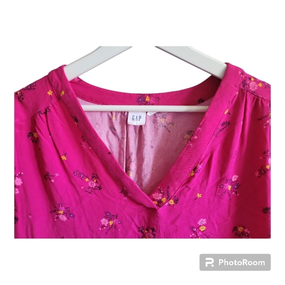GAP Fusia Floral Pattern Blouse - Picture 4 of 8